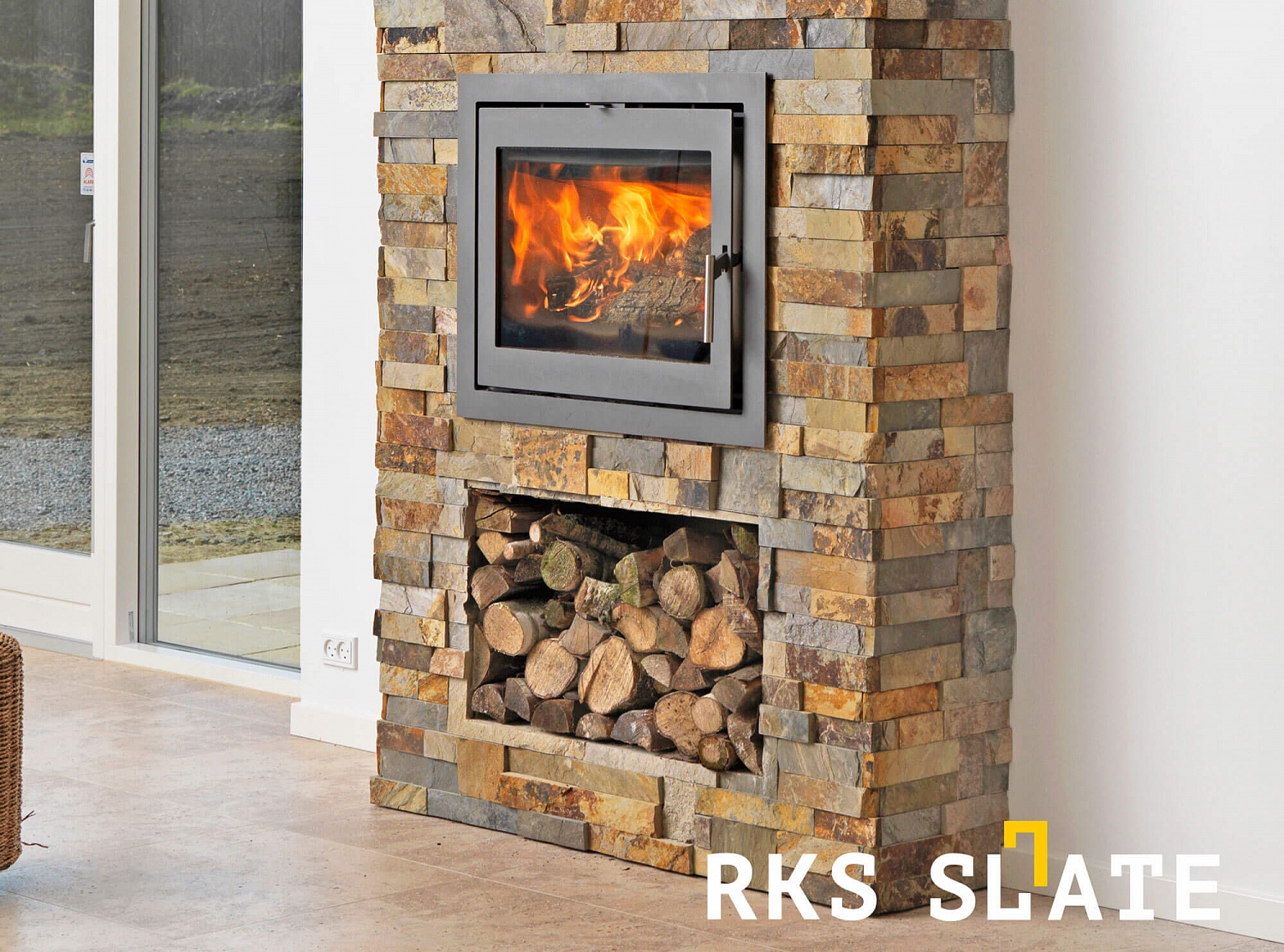 3D панели RKS SLATE Сланец Dark Multicolor Modern