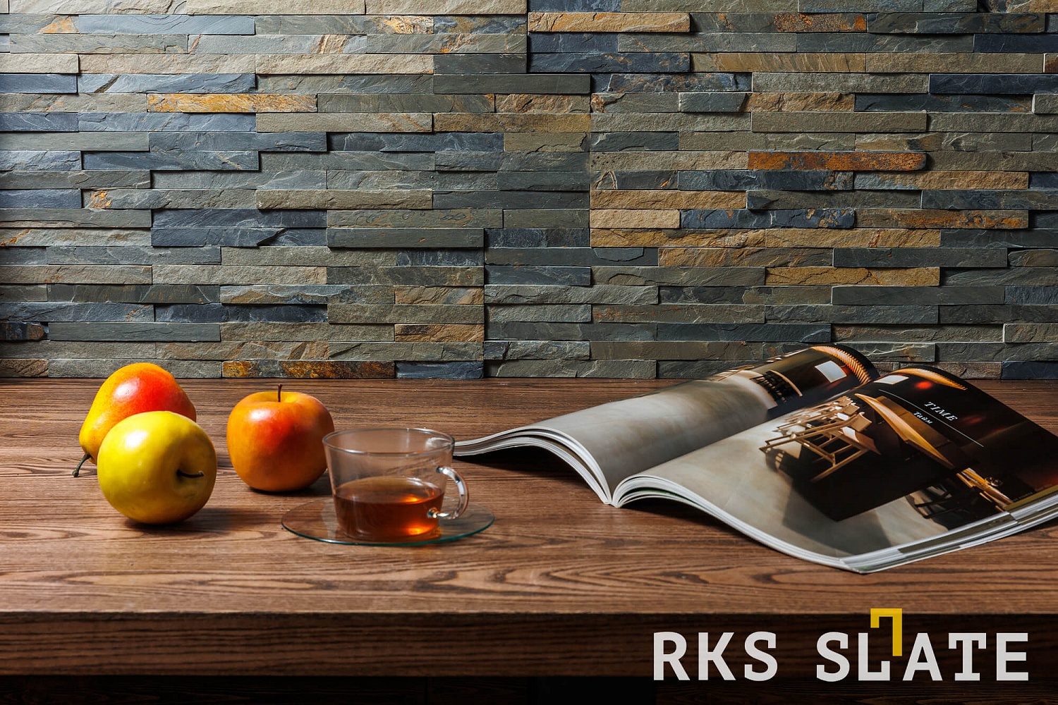 3D панели RKS SLATE Сланец Dark Multicolor Pencil