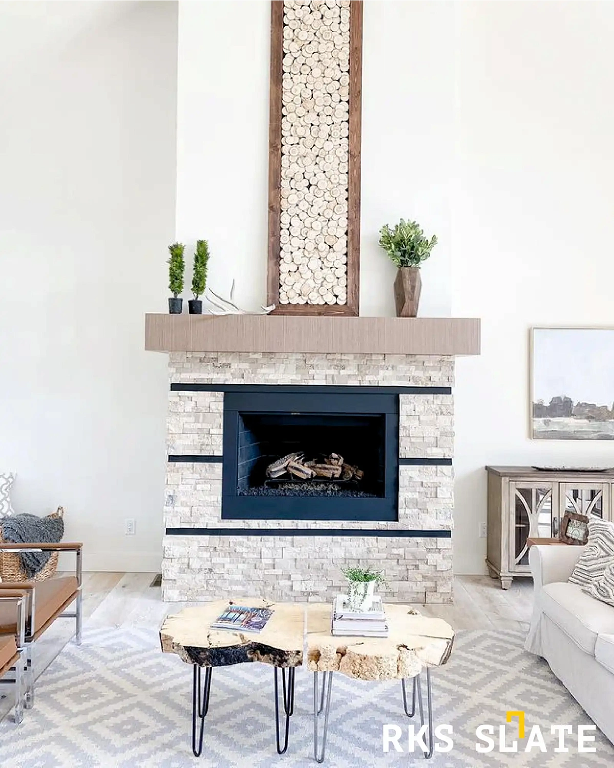 3D панели RKS SLATE Травертин Ivory Travertine