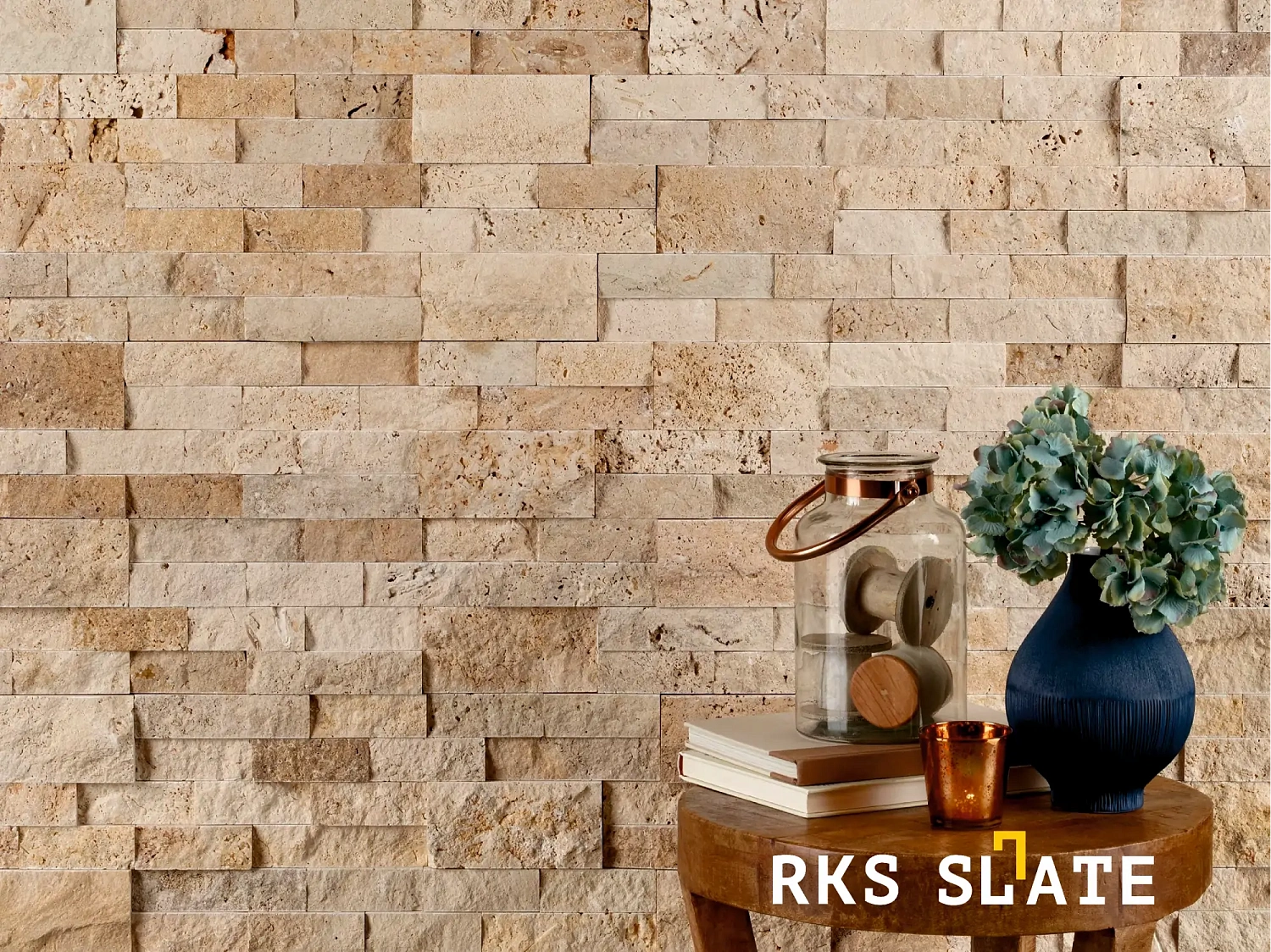 3D панели RKS SLATE Травертин Ivory Travertine