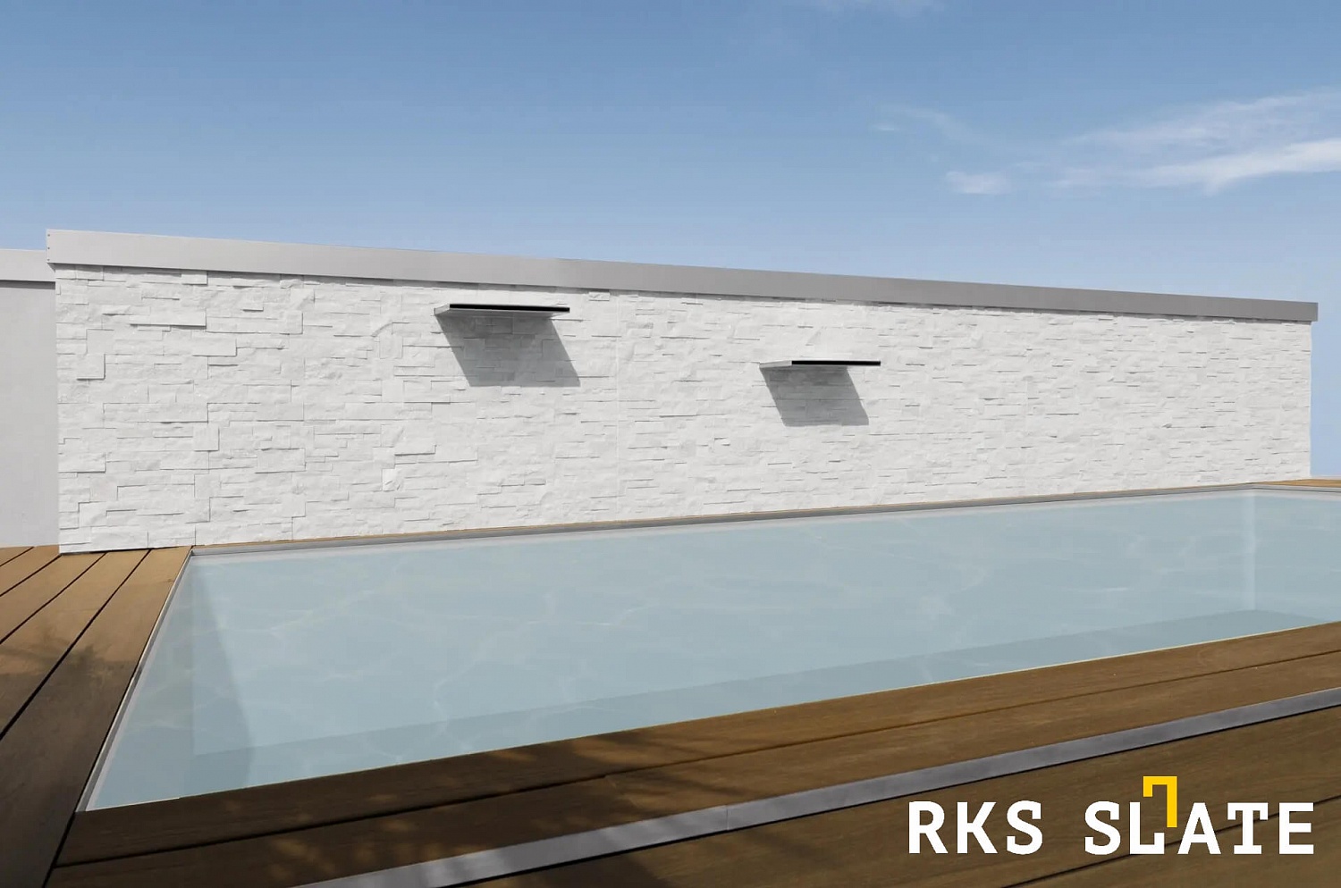 3D панели RKS SLATE Кварцит White Quartz Modern