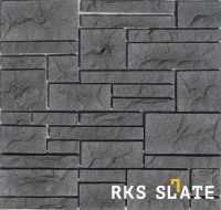 Фасадный колотый камень RKS SLATE Basalt Rock Strips