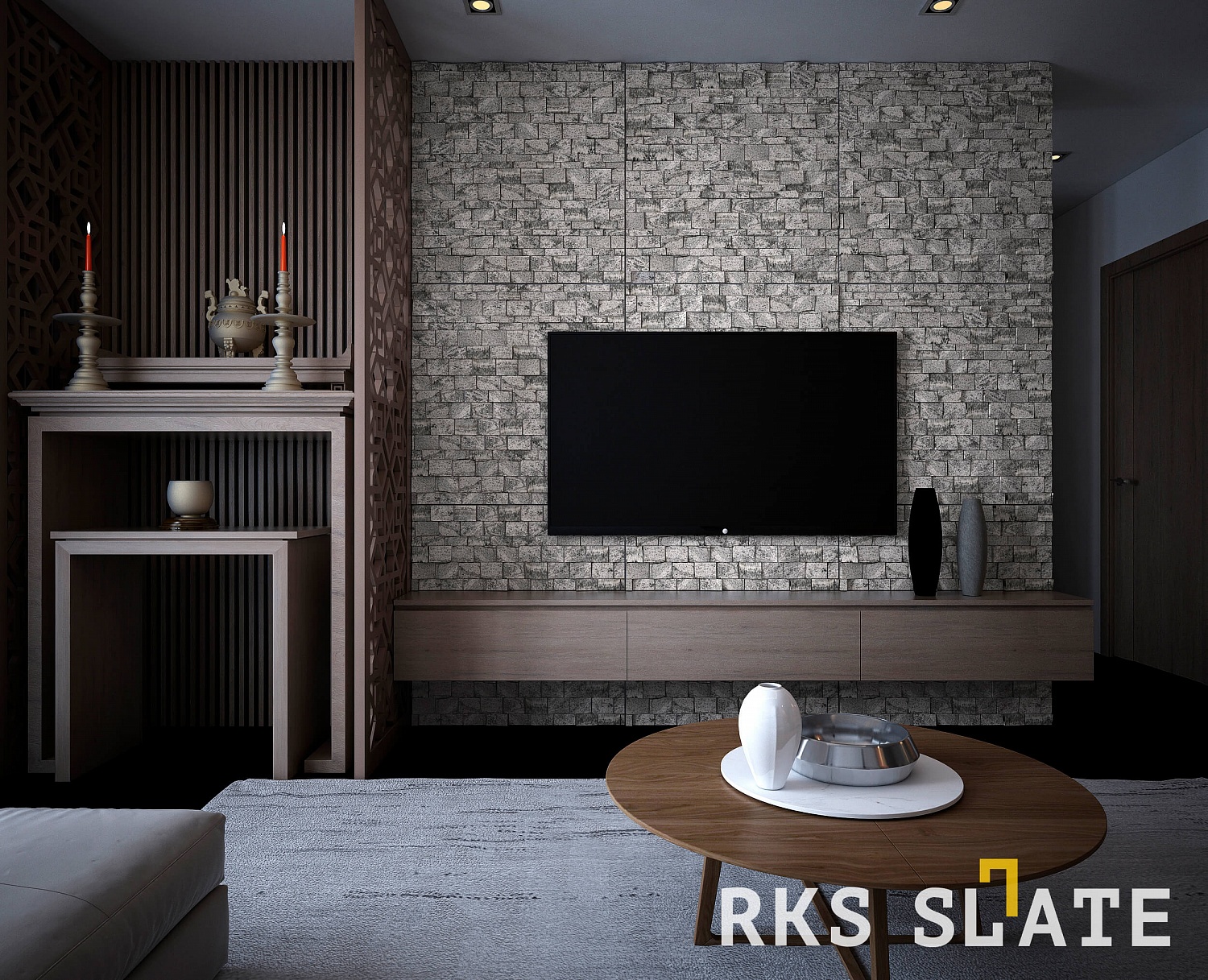 3D панели RKS SLATE Гранит Sesame Grey Country