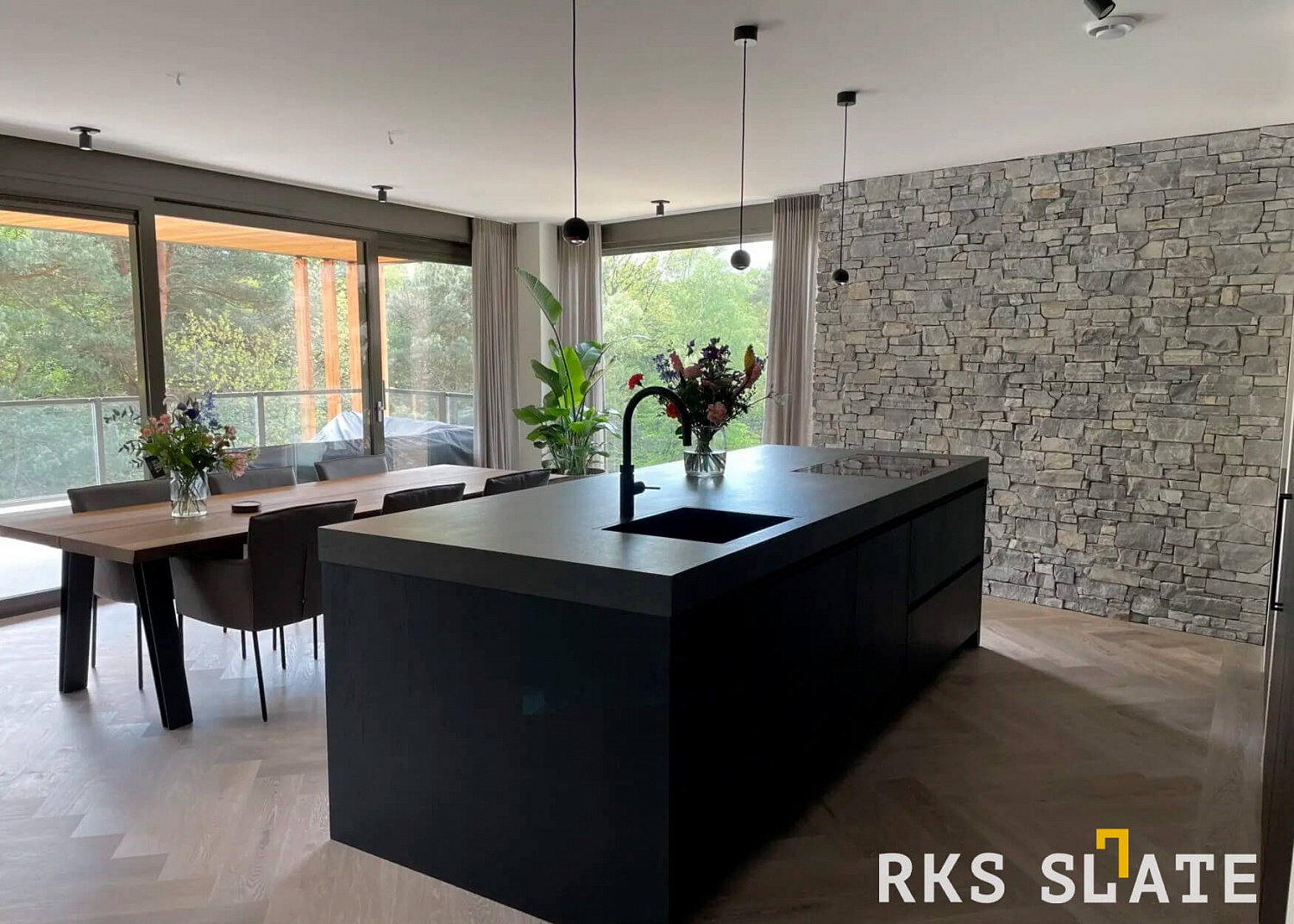 3D панели RKS SLATE Гранит Sesame Grey Country