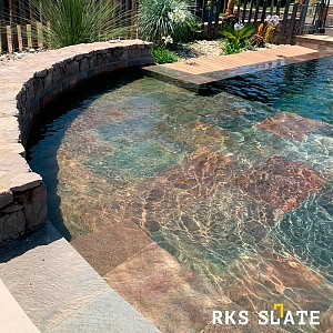 Натуральный камень для бассейна Сланец Copper Natural — RKS SLATE