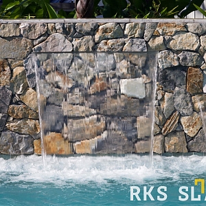 Натуральный отделочный камень RKS SLATE Beige Grey Quartz Loose