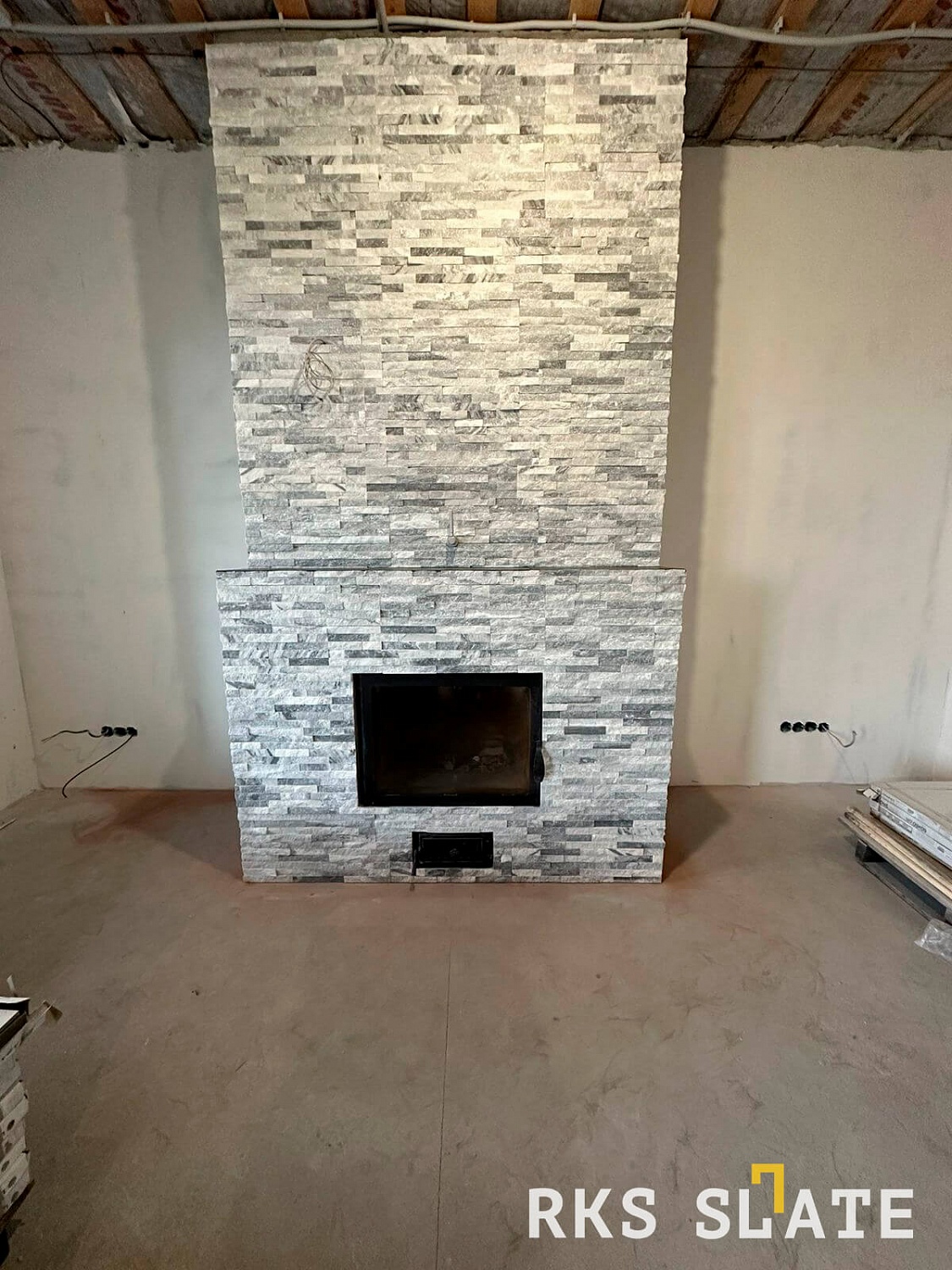 3D панели RKS SLATE Мрамор Cloudy Grey Classic