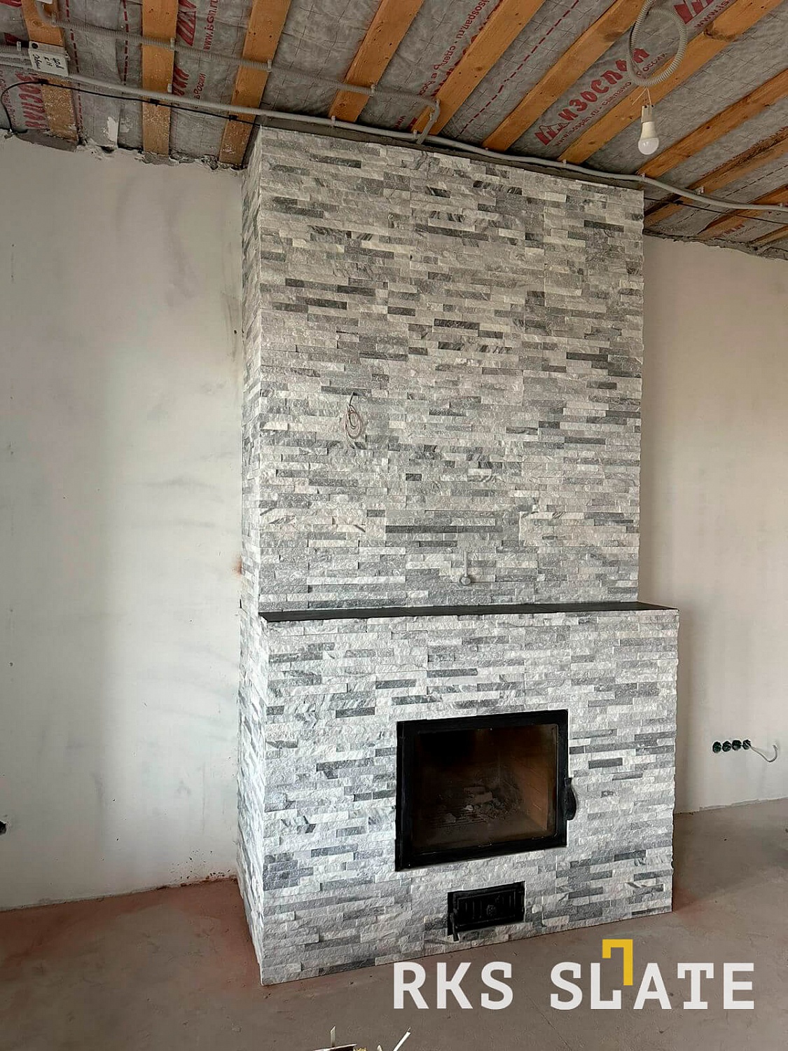 3D панели RKS SLATE Мрамор Cloudy Grey Classic