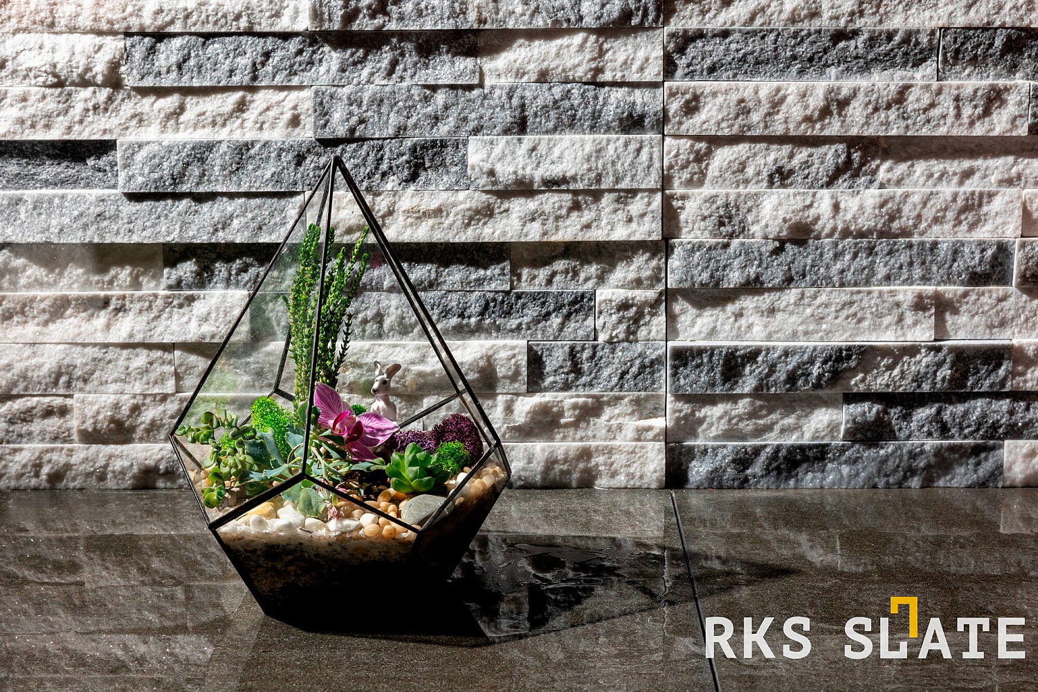 3D панели RKS SLATE Мрамор Cloudy Grey Classic