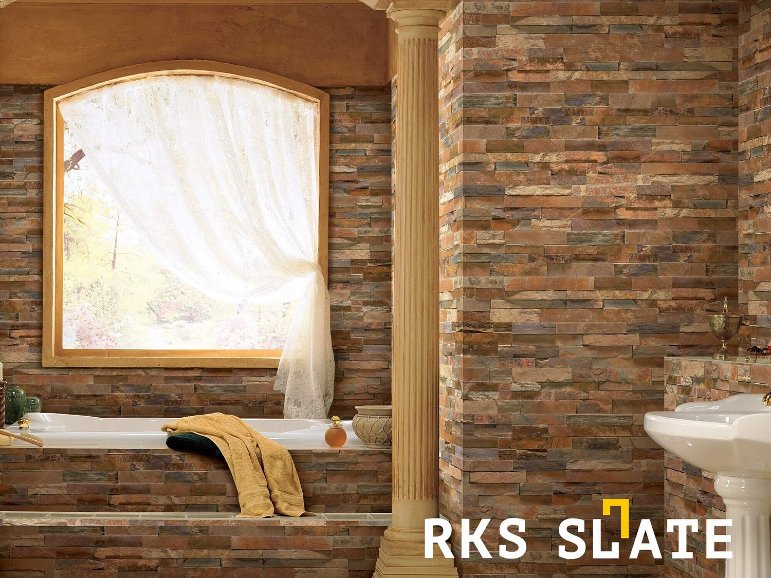 3D панели RKS SLATE Сланец Dark Multicolor Modern