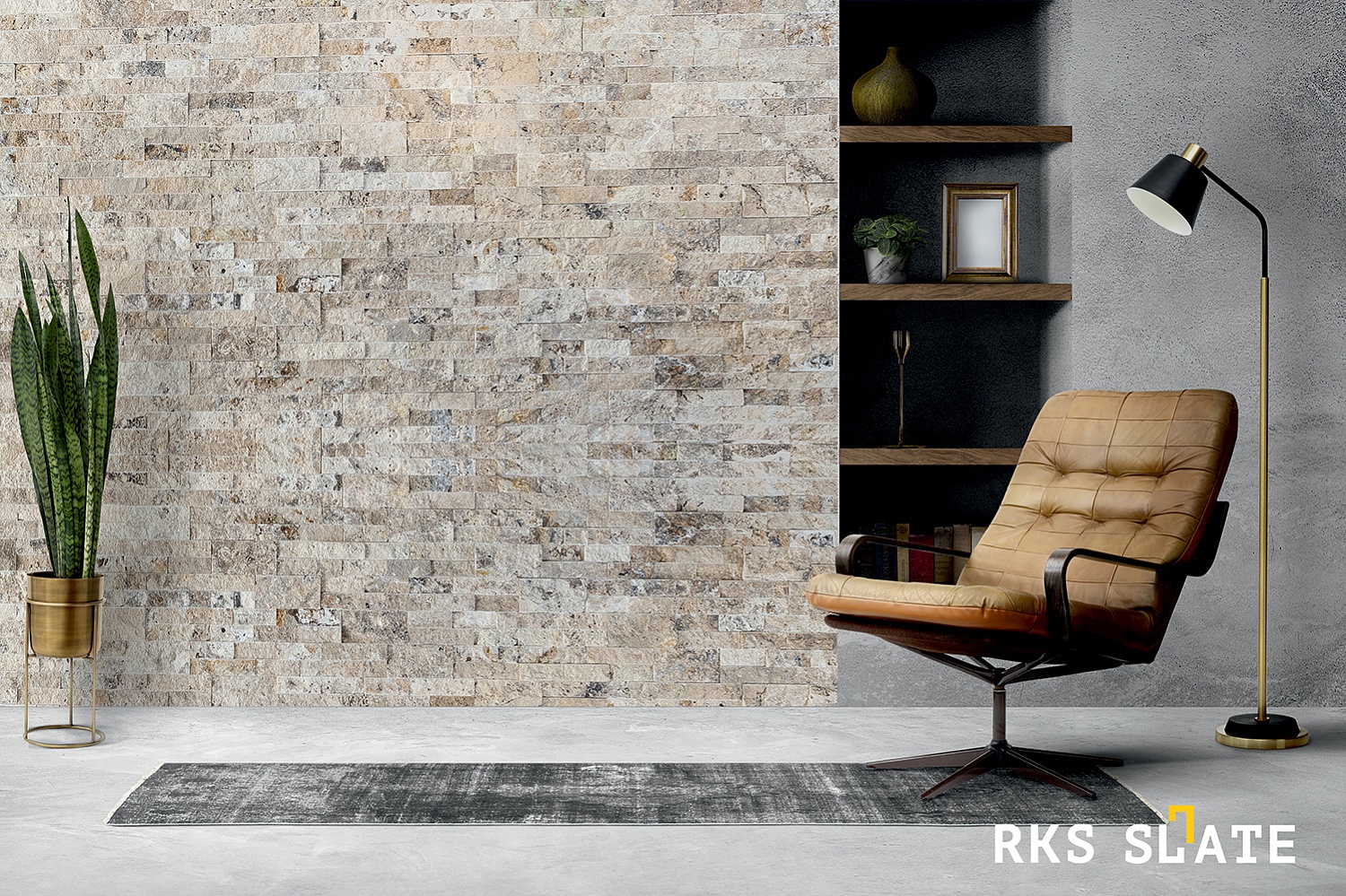 3D панели RKS SLATE Травертин Philadelphia Travertin