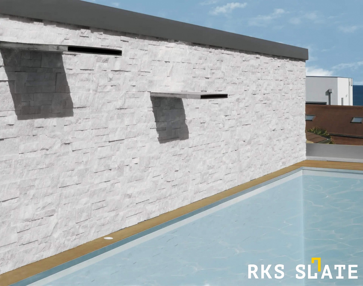 3D панели RKS SLATE Кварцит White Quartz Modern