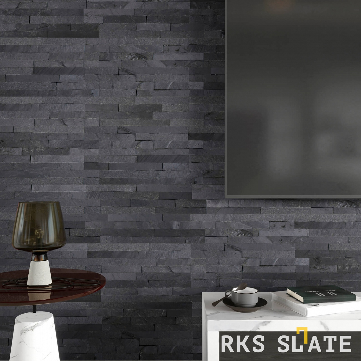 3D панели RKS SLATE Сланец Black Slate Classic