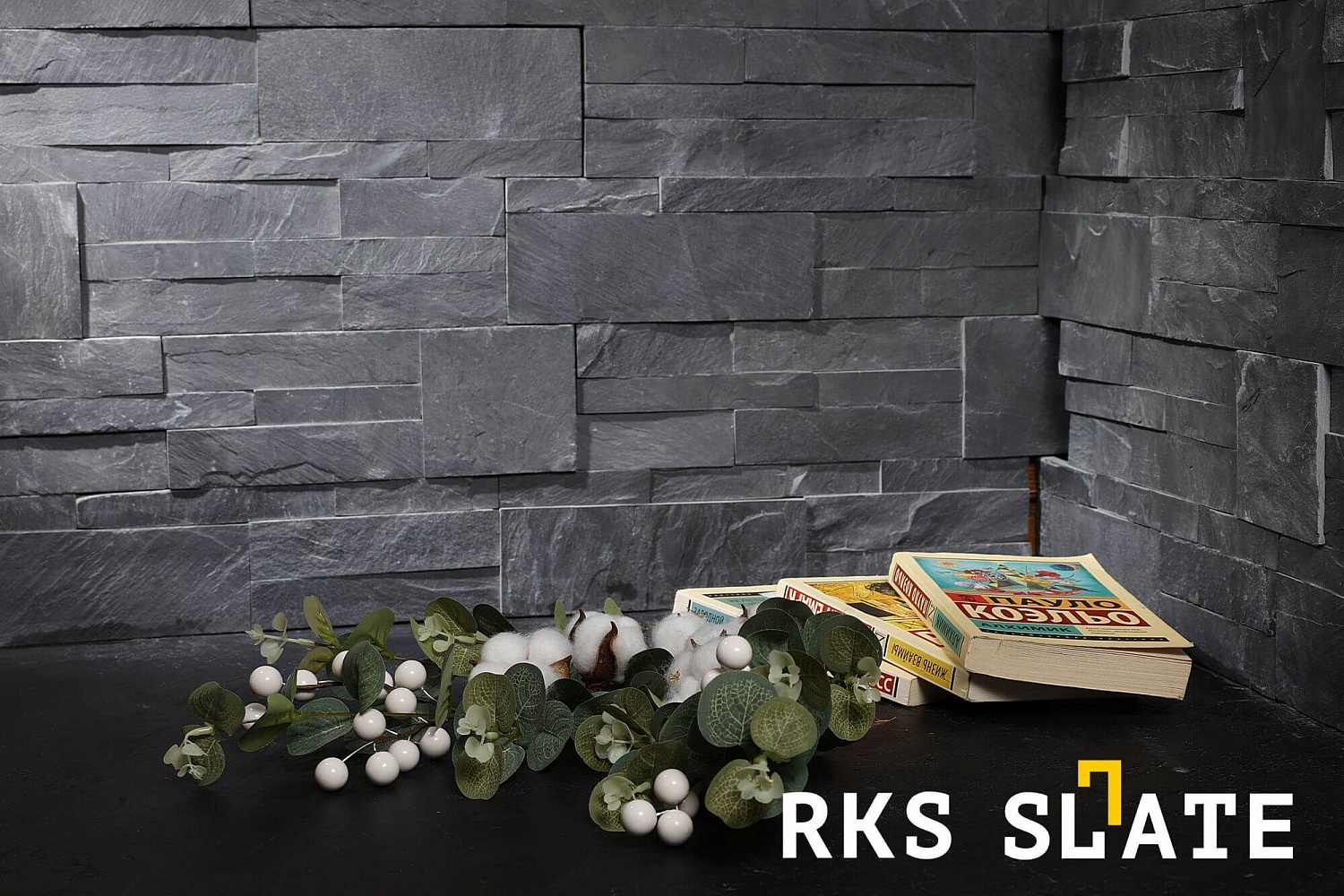 3D панели RKS SLATE Сланец Black Slate Modern