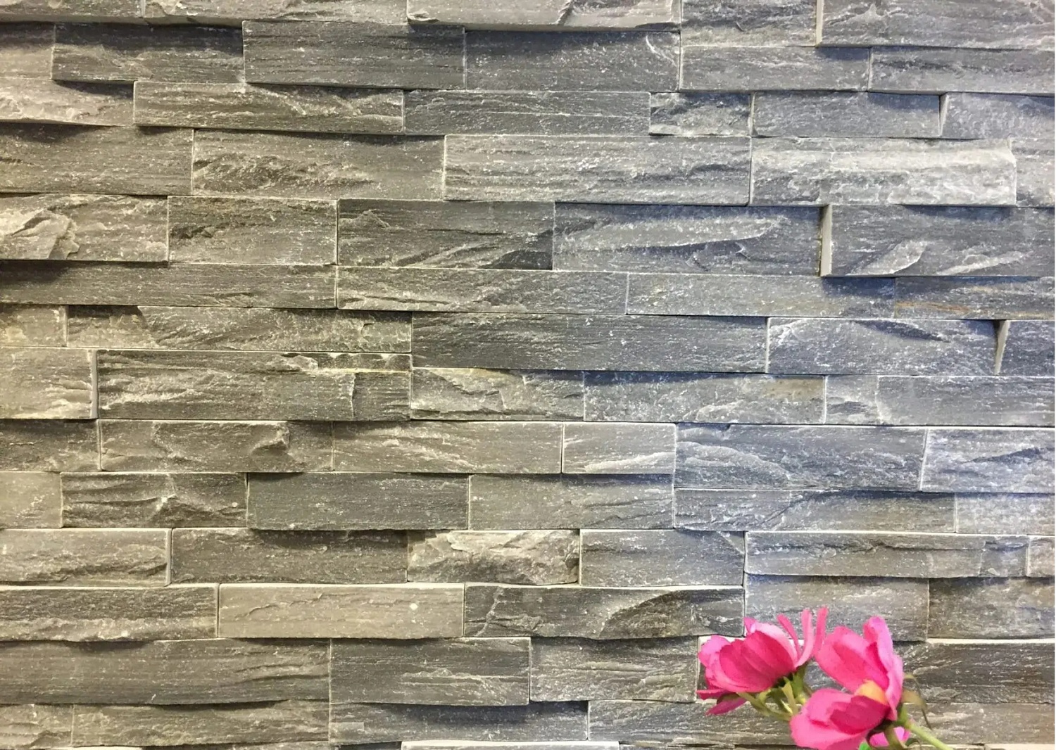 3D мозаика из камня RKS SLATE Кварцит Monsoon Black Rockface
