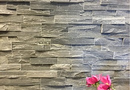 3D мозаика из камня RKS SLATE Кварцит Monsoon Black Rockface