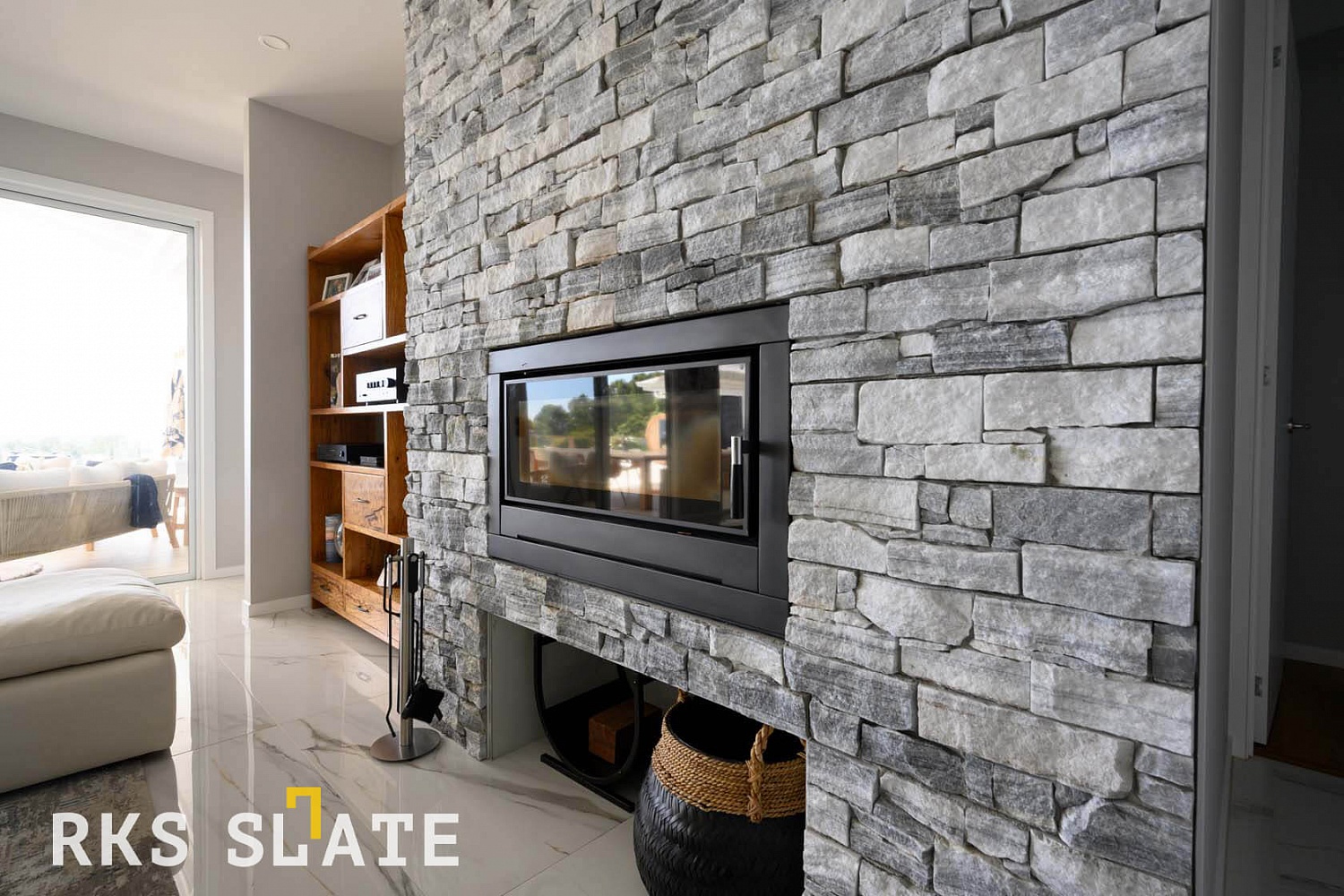 3D панели RKS SLATE Мрамор Cloudy Grey Country