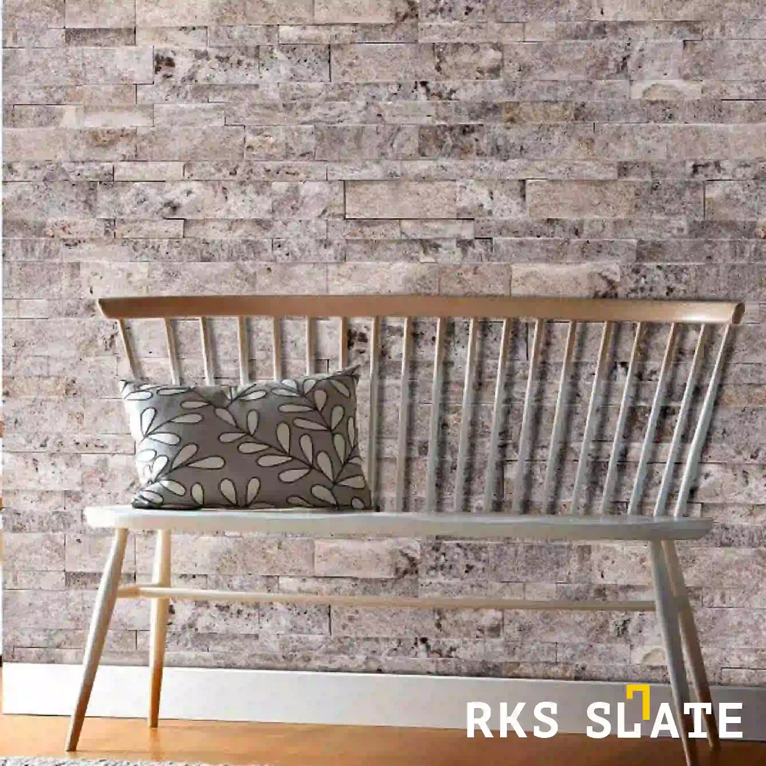 3D панели RKS SLATE Травертин Silver Travertin