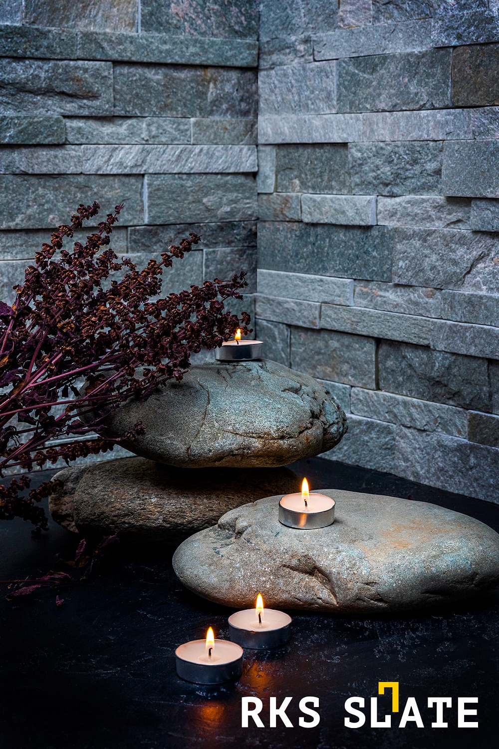 3D панели RKS SLATE Кварцит Shimla White Natural
