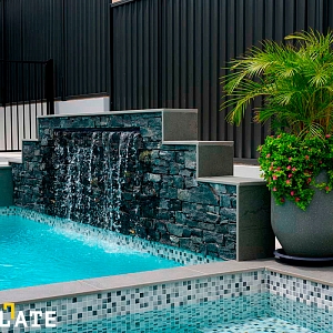 Отделочный камень для стен RKS SLATE Кварцит Black Quartz Country