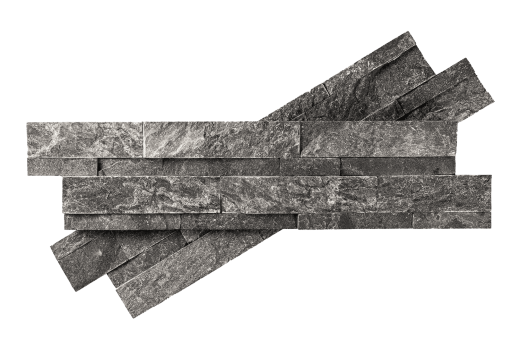 3D мозаика из камня RKS SLATE Кварцит Monsoon Black Rockface