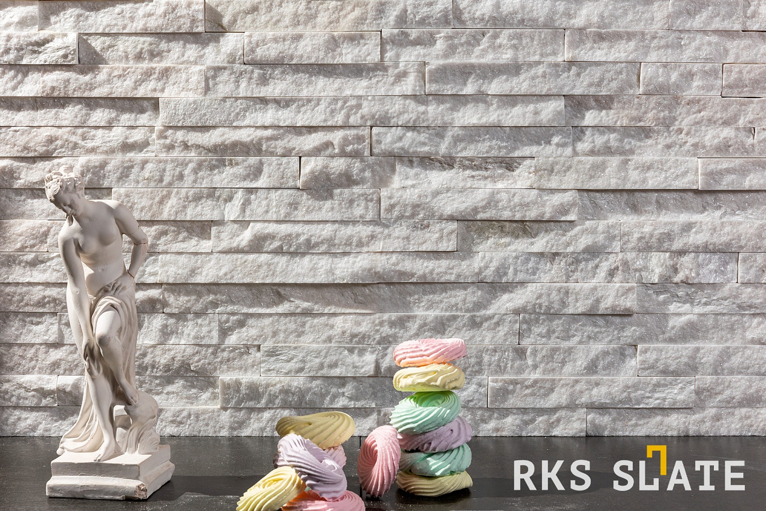3D панели RKS SLATE Кварцит White Quartz Classic