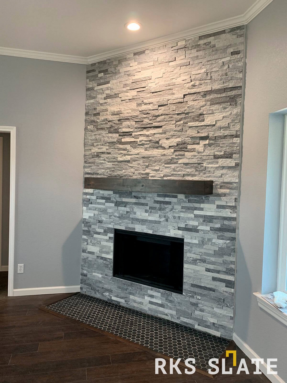 3D панели RKS SLATE Мрамор Cloudy Grey Classic