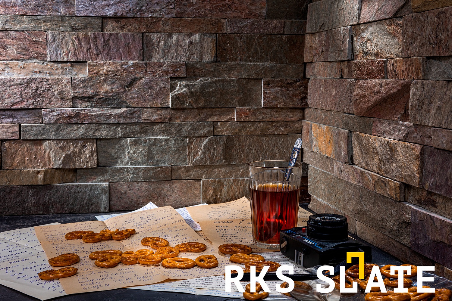 3D панели RKS SLATE Кварцит Golden Natural