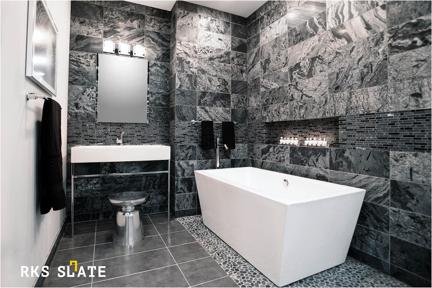 Сланец RKS SLATE Silver Grey Matrix Honed