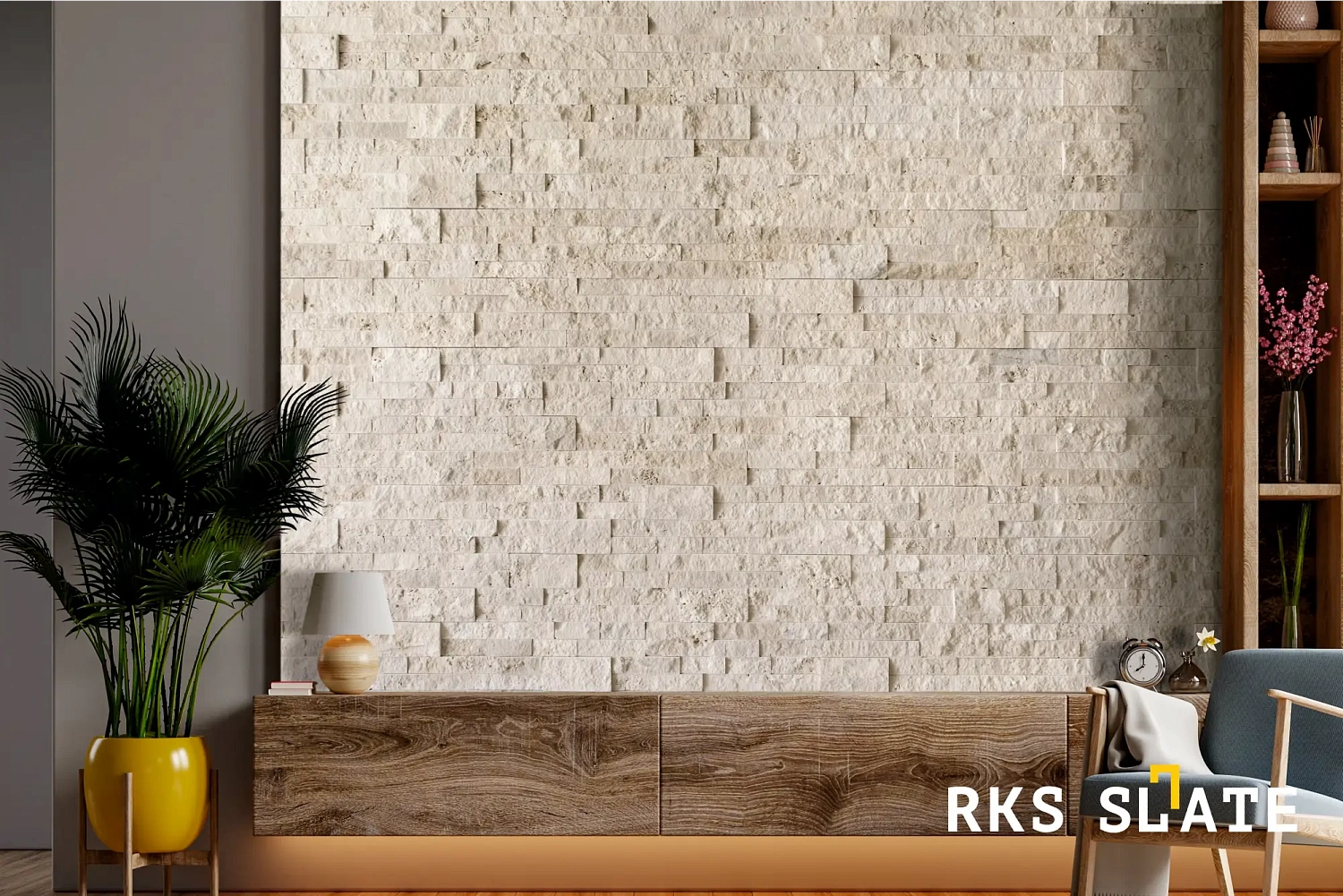 3D панели RKS SLATE Травертин Ivory Travertine