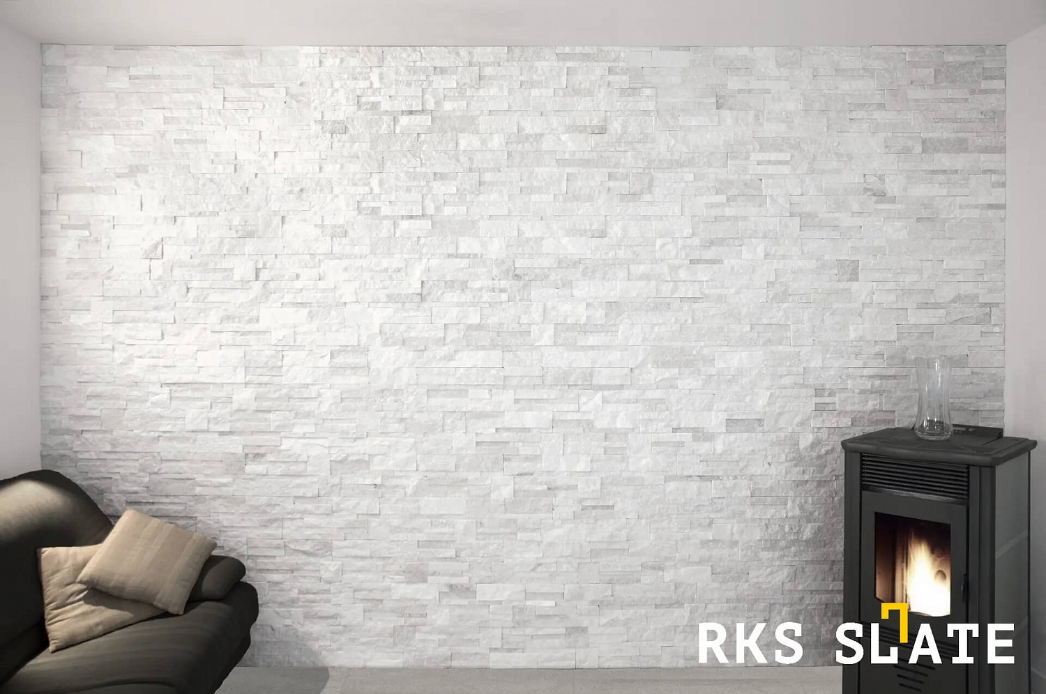 3D панели RKS SLATE Кварцит White Quartz Modern