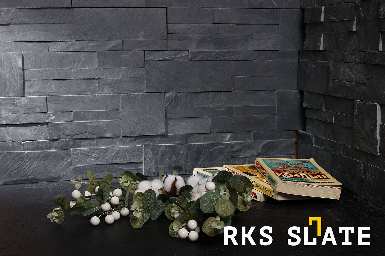 3D панели RKS SLATE Сланец Black Slate Modern