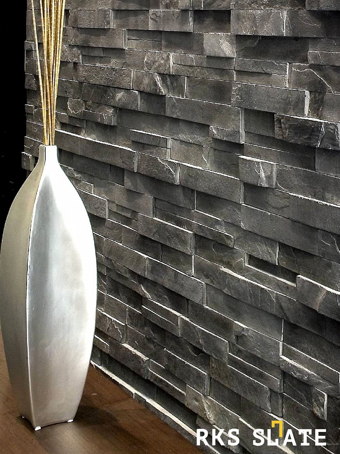 3D панели RKS SLATE Сланец Matt Black Slate Classic