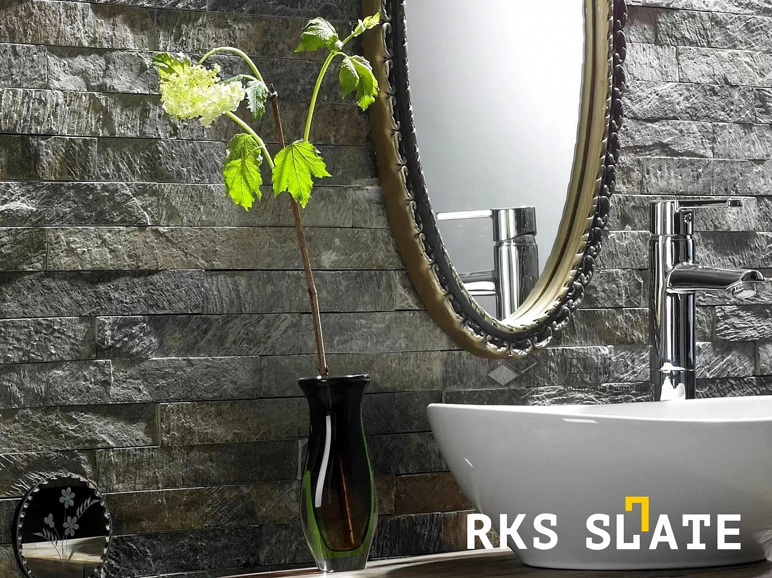 3D панели RKS SLATE Кварцит Ocean Green Natural