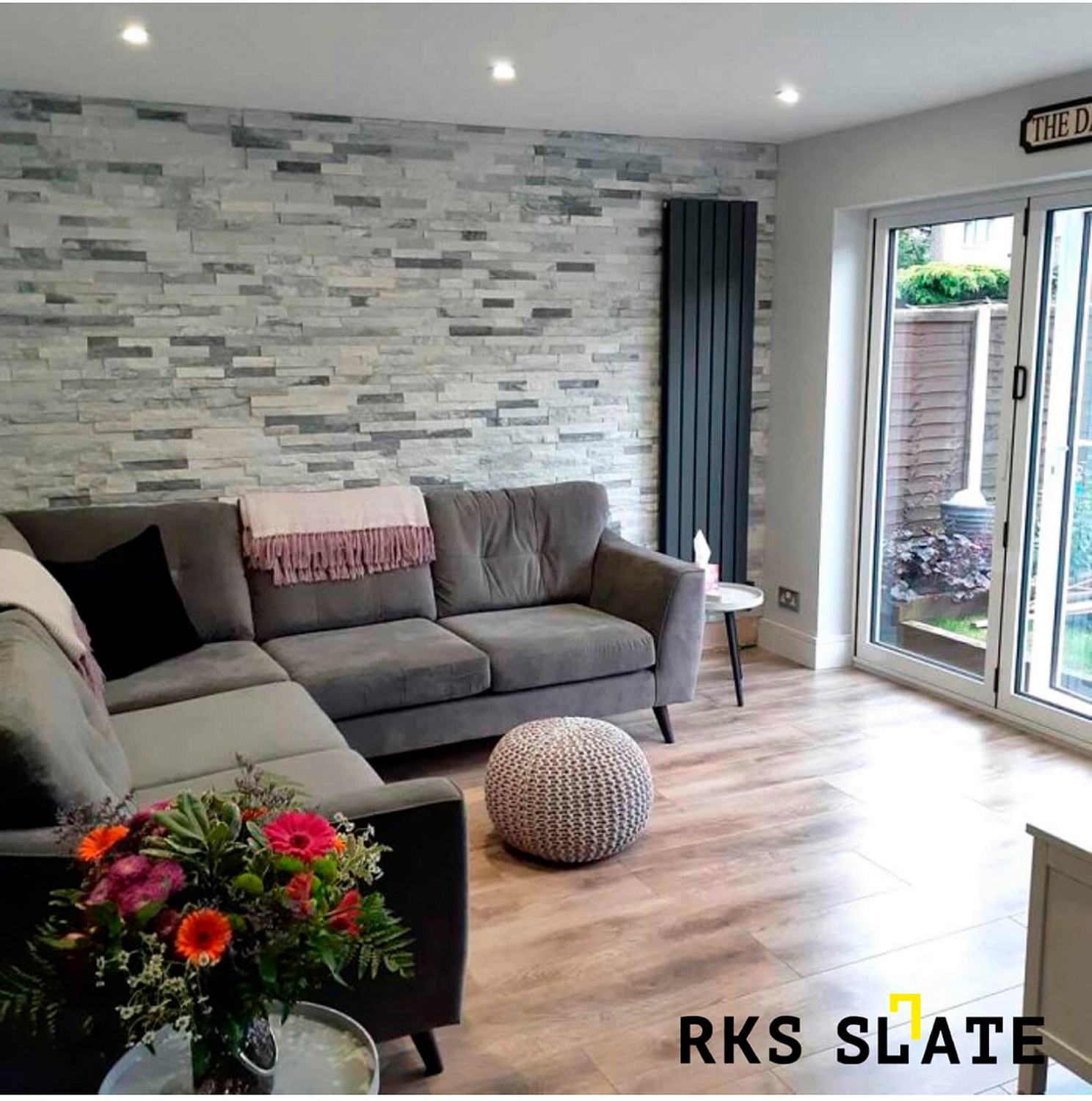 3D панели RKS SLATE Мрамор Cloudy Grey Classic